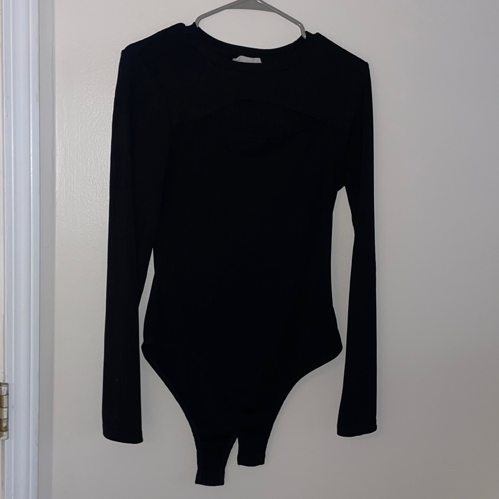 Black Keyhole Bodysuit